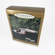 Star Trek U.S.S. Enterprise Hallmark Keepsake Ornament 1993 Blinking Light Magic