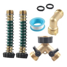 Hose Splitter Quick Connect Faucet Splitter With Spring Protector