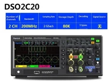 Hantek DSO2C20 2CH Digital Storage Oscilloscope Signal Generator 200Mhz 2GSa/s