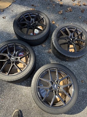18X8 5-108 ET45 FLOW ONE F7 With Goodyear Eagle F1Supercar 3 tires Full Set of 4