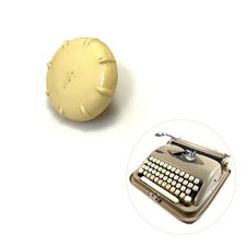 Left Platen Knob for Cole Steel or ABC Portable Typewriter Vtg Carriage Part thumbnail