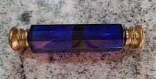 Victorian Cobalt Blue double-ended lay-down P...