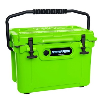 USA Made Rotomolded 20qt Cooler Hard Ice Chest Frosted Frog Rugged