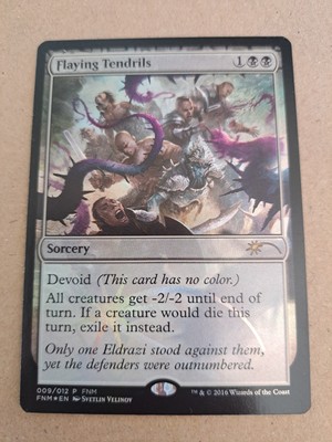 Magic The Gathering FNM Friday Night Magic Flaying Tendrils Foil Promo Exc Cond
