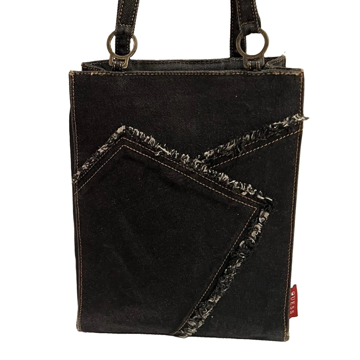 GUESS Denim Exterior Shoulder Bag Bags & Handbags for Women for GUESS Denim Exterior Shoulder Bag Bags & Handbags for Women for