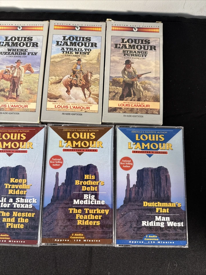Louis L'amour's Collectors Audio Book Lot: 9 Boxed Sets, 13 Cassettes Tapes - Image 4 of 4