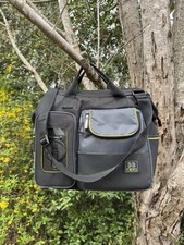 BB Gear Diaper Bag with Changing Pad  Wipes Case, Green/Black/Grey