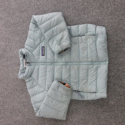 Patagonia Jacket Kids 3T Blue Down Puffer Full Zip Insulated Coat STY60521FA24
