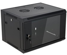 6U Wall Mount Server Cabinet Network Rack Enclosure Locking Glass Door by Ted...