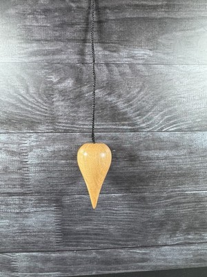 Teardrop Point Wooden Pendulum