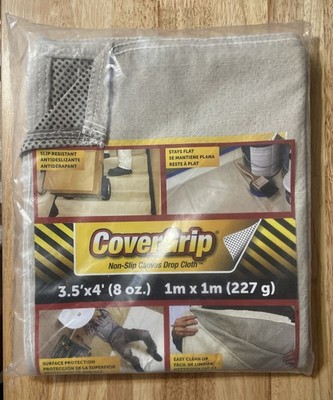 Covergrip 3.5 Foot x 4 Foot~8 Ounce~Non-Slip~Quick Drop Canvas Cloth~SEALED NEW