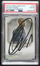 2014 Futera Unique World Football Titans 4/5 Victor Valdes #T79 PSA 6 Auto 0cp0