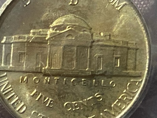1943D JEFFERSON NICKEL, 35% SILVER GRADED MS66 FULL STEPS - Picture 4 of 5