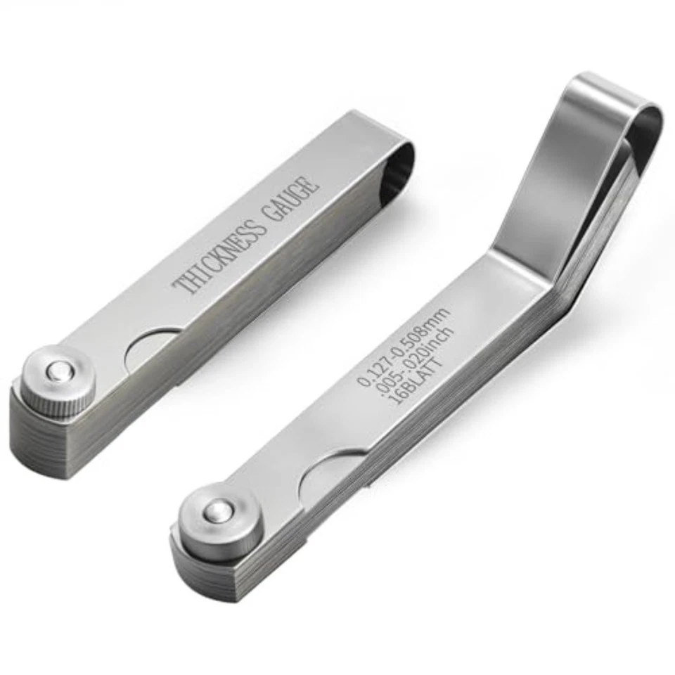 Feeler Gauge Set 2PCS Stainless Steel with Protective Case for Easy Storage - Image 2 of 4