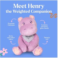 Weighted Hippo Plush Toy for Anxiety Relief