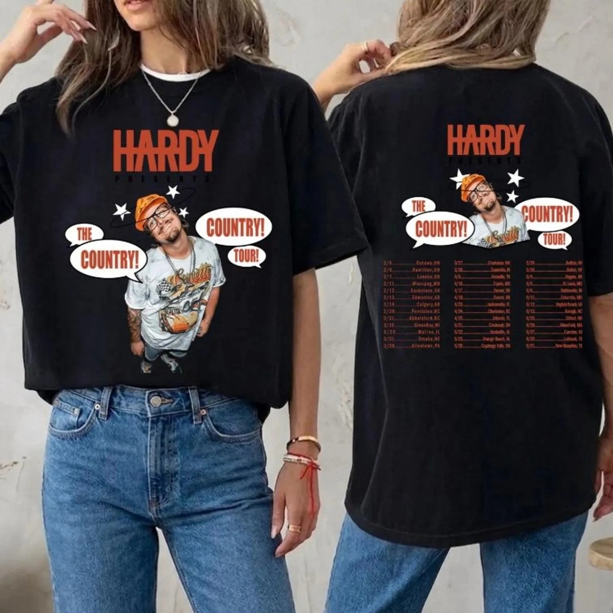 【激レア】HOUSE OF HARDYハーディーCONDEX SPIN 62 ④ Hardy the Country Music Tour 2026 T-shirt | eBay