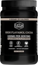 10X Flavanols Cocoa Powder 1200mg Flavonoids for Heart  Energy Supplement