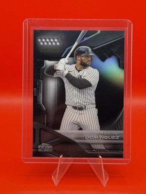 2026 Topps Chrome Black #110 Jasson Dominguez Refractor /199 Yankees