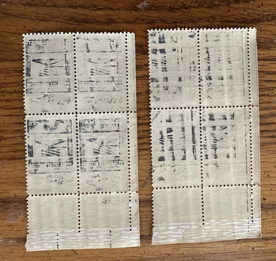 THIRTY MINT PLATE BLOCKS~ (Gum Damaged)  Sc # 1119  FREEDOM OF THE PRESS  (1958) - Image 2 of 4