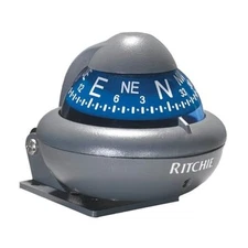 RITCHIE NAVIGATION X-10-A Blue Dial Auto Bracket Compass (3003.2027) , Gray , 