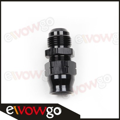 US SHIP Aluminum 8AN AN-8 Male To 1/2'' Tube Straight Fuel Fitting Adapter Black