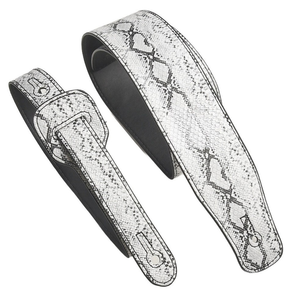 Tracolla Per Chitarra In Pelle PU Con Laccetto Per Basso Elettrico, Ampia Regolazione - Foto 5