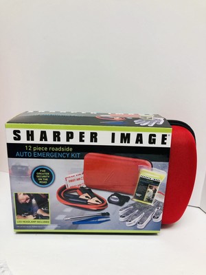 Sharper Image Roadside Emergency 12 Piece Auto Emergency Kit