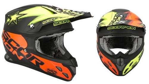 Scorpion VX-20 AIR Moto/Enduro Helmet,Carbon Fibre composite,Sz XL,multi-colour - Picture 9 of 12