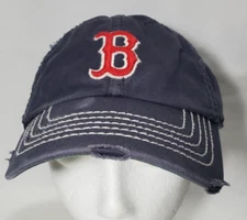 47 Brand  Boston Red Socks  Throwback Navy Large Baseball Cap Hat