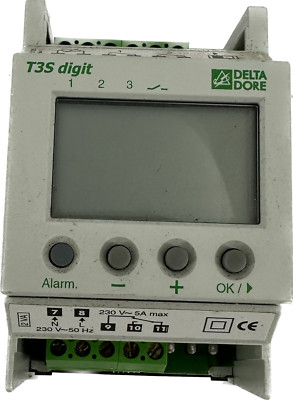 Thermostat Modulare 3 Stufen DELTA DORE T3S digit Mit LED