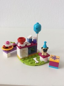 Lego Friends Set Complete Party Cake Pug 41112 Dog