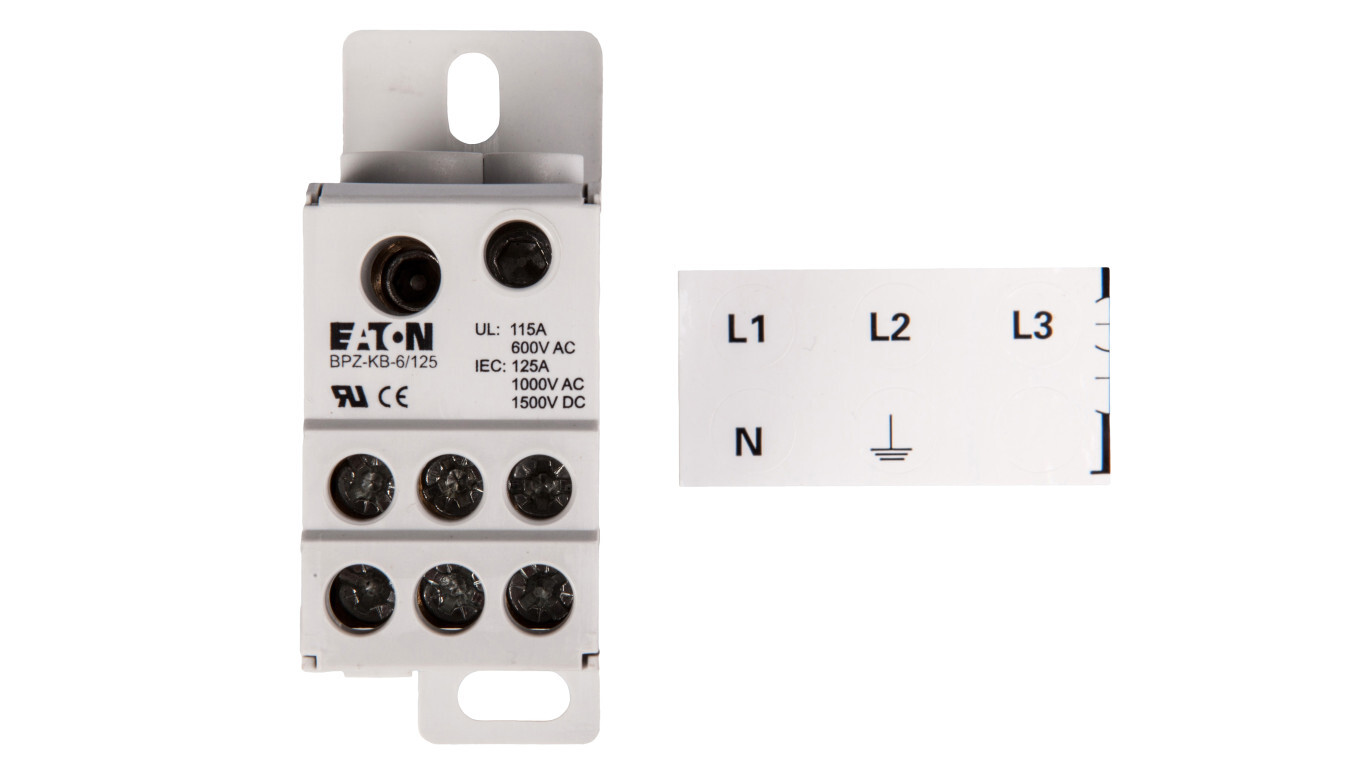 Distribution block block 1-pole 125A BPZ-KB-6/125 102714 /T2UK