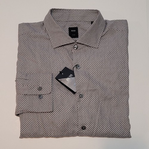 Hugo Boss T-Randolph Men Long Sleeve Shirt Slim Fit Size XL (23.5x31x27") NWT - Picture 6 of 19