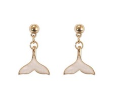 S925 Sterling Silver Mermaid Tail Earrings for a Sweet, Sophisticated Look