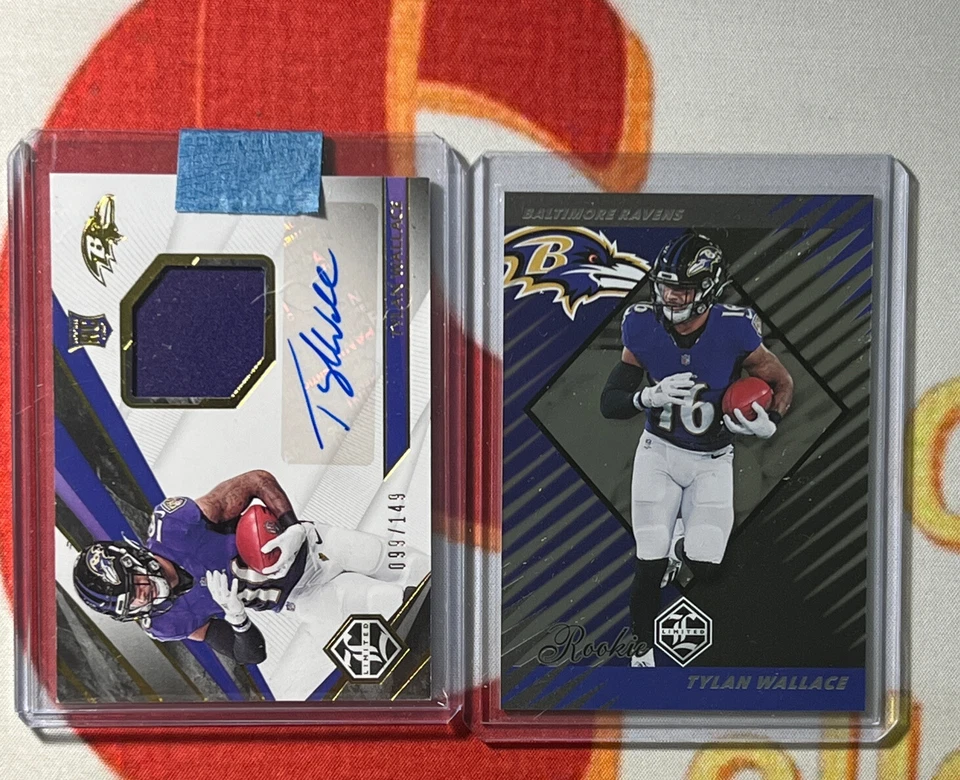 2021 Panini Limited Tylan Wallace RPA 99 /149 RC Baltimore Ravens #126 - Image 3 of 3