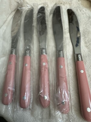 Washington Forge Mardi Gras Mauve Stainless Steel Flatware Set – Pink & Silver, Used