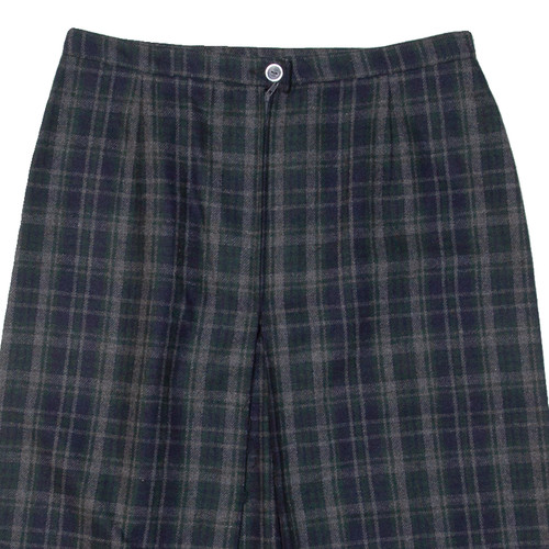 Womens Pencil Skirt Green Knee Length Plaid M - Picture 4 of 6