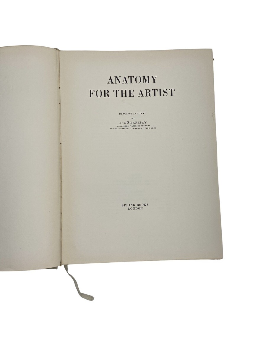 Anatomy for the Artist Jeno Barcsay 7th Impression 1968 Printed in