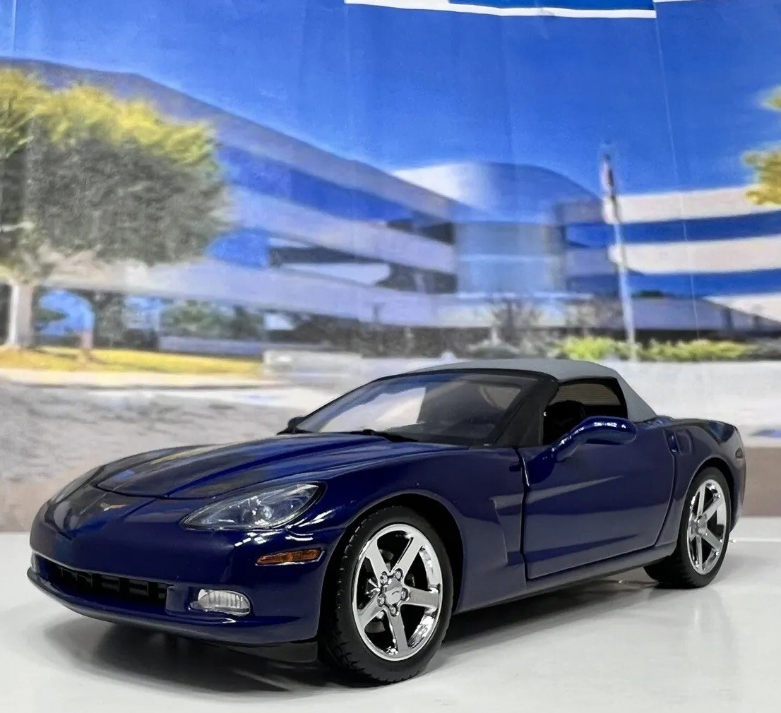 Franklin Mint 2007 Corvette C6 Convertible Lemans Blue 1:24 LE | eBay