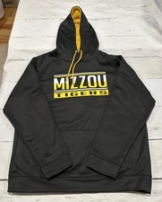 Missouri Mizzou Tigers Hoodie Colosseum Mens XL Black Yellow Sweatshirt