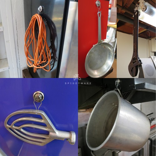Spigotware Super Strong Neodymium Magnetic Swivel Hooks - Hold up to 50 pounds - Picture 2 of 12