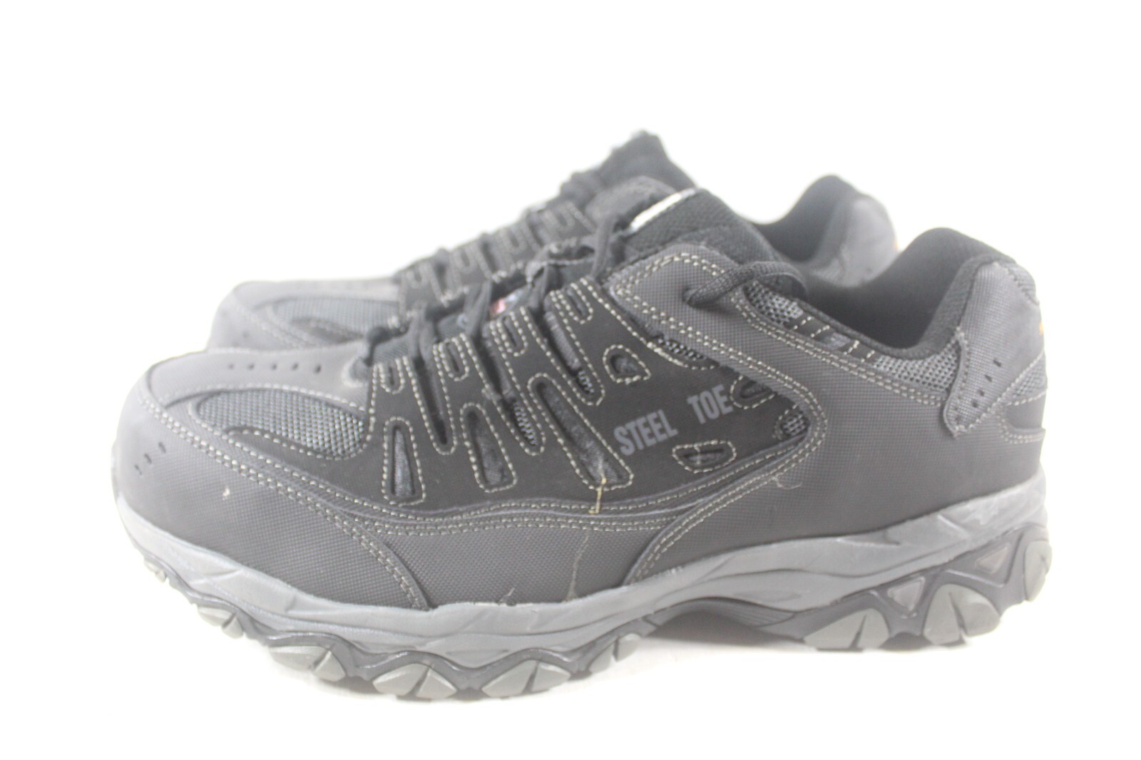 Men's Skechers 77055 Cankton Steel Toe Work Shoes Sz … Gem