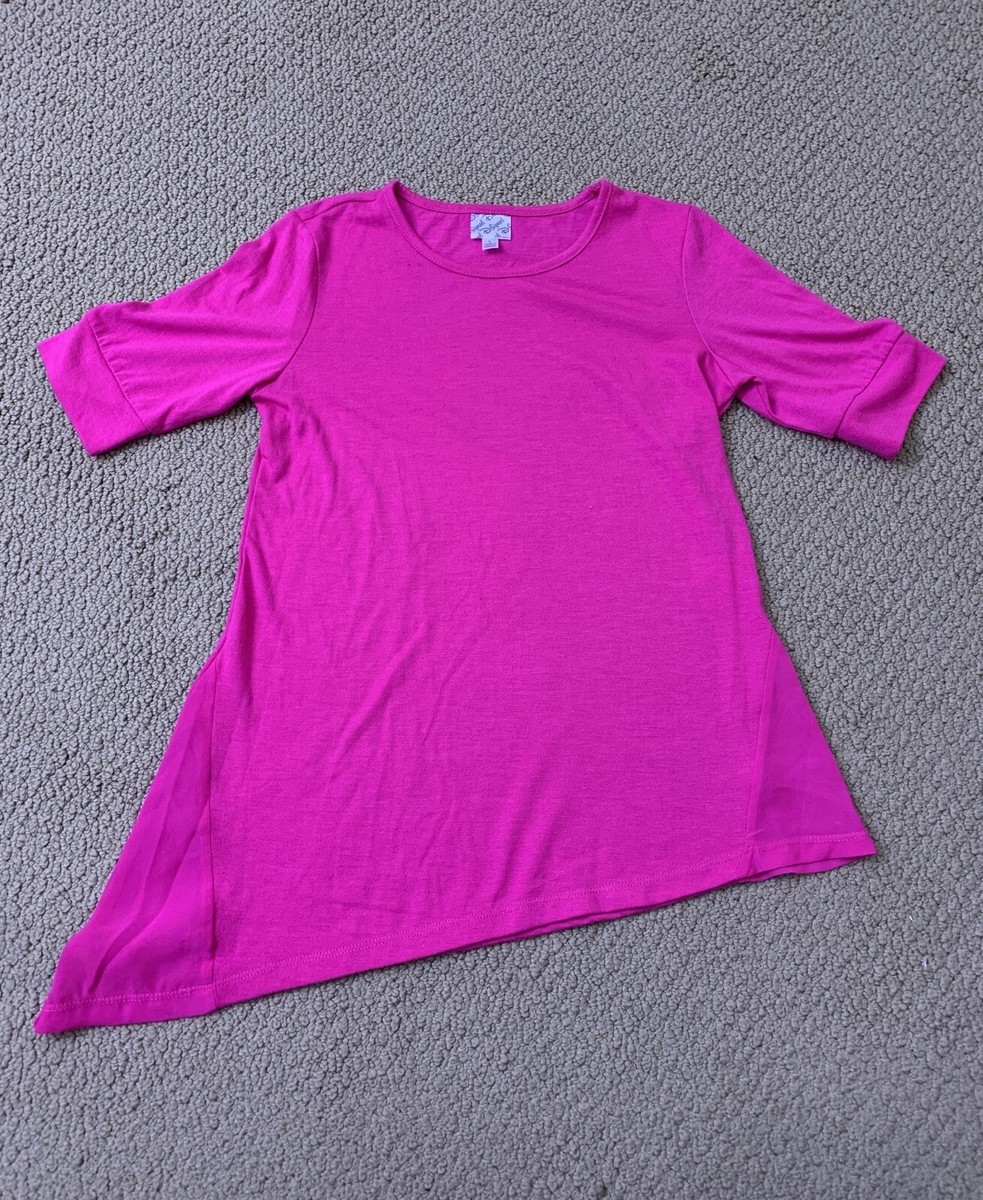 Girls D-Signed Dark Pink Asymmetrical Top - size L | eBay