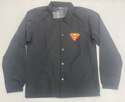 The Hundreds X DC Comics Collaboration Superman Windbreaker Jacket Large NWT