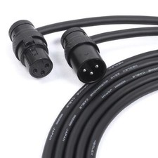 Squareplug Low Profile Angled XLR lead, Mogami 2549 audio lead