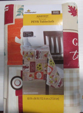 TABLECLOTH VINYL  HARVEST  60 X 84" " THANKSGIVING