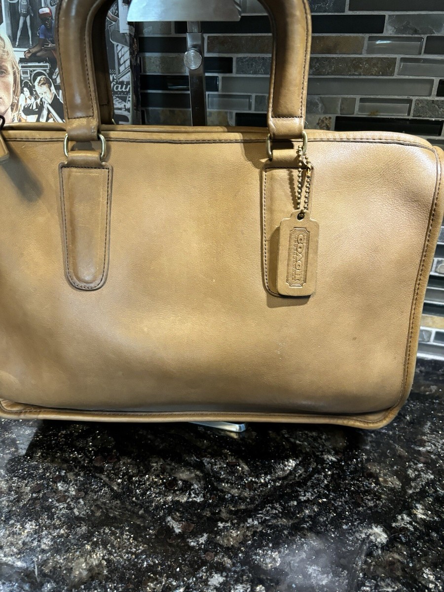 COACH Vintage Bonnie Cashin Slim Satchel Standard Bag Putty 9430
