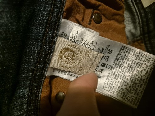 Diesel Waykee Jeans Uomo 31x30 Pantalone Regolare Dritto Bottone Fly Blu - Foto 5 di 5