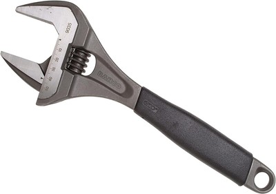 Bahco 9035 R US Ergo X-Wide Adjustable Wrench, 12-Inch, Black , Gray