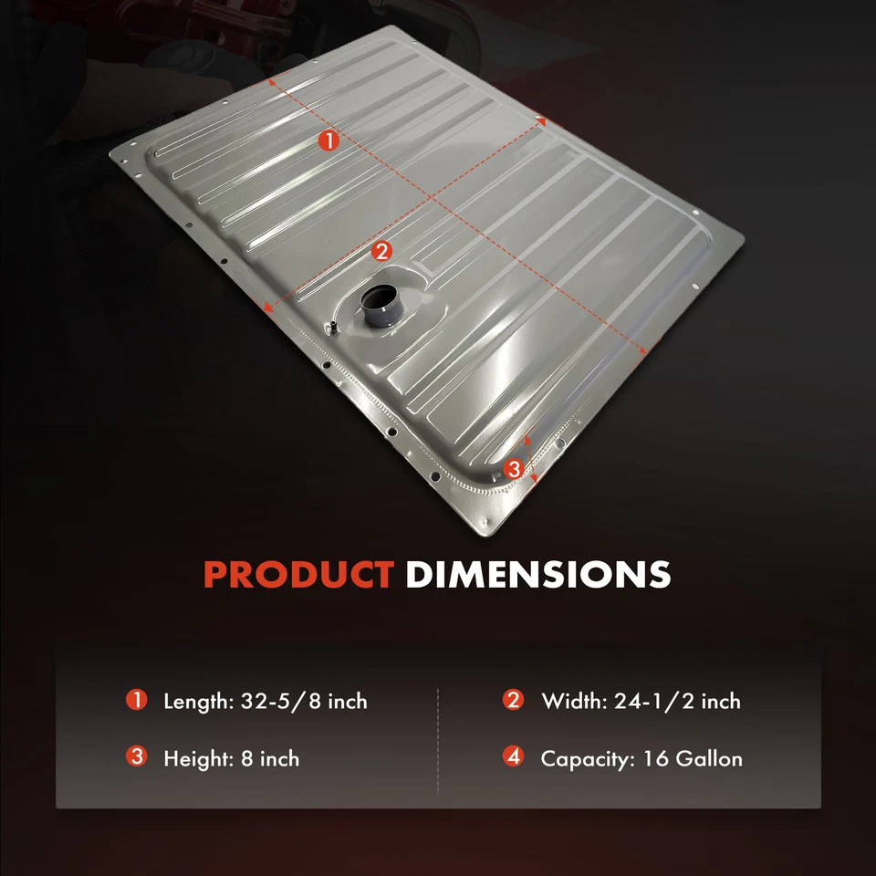 Tanque de combustible de 16 galones para Ford Falcon 1960 1961 1962-1965 Mercury Comet 1960-1963 Foto 4 de 4